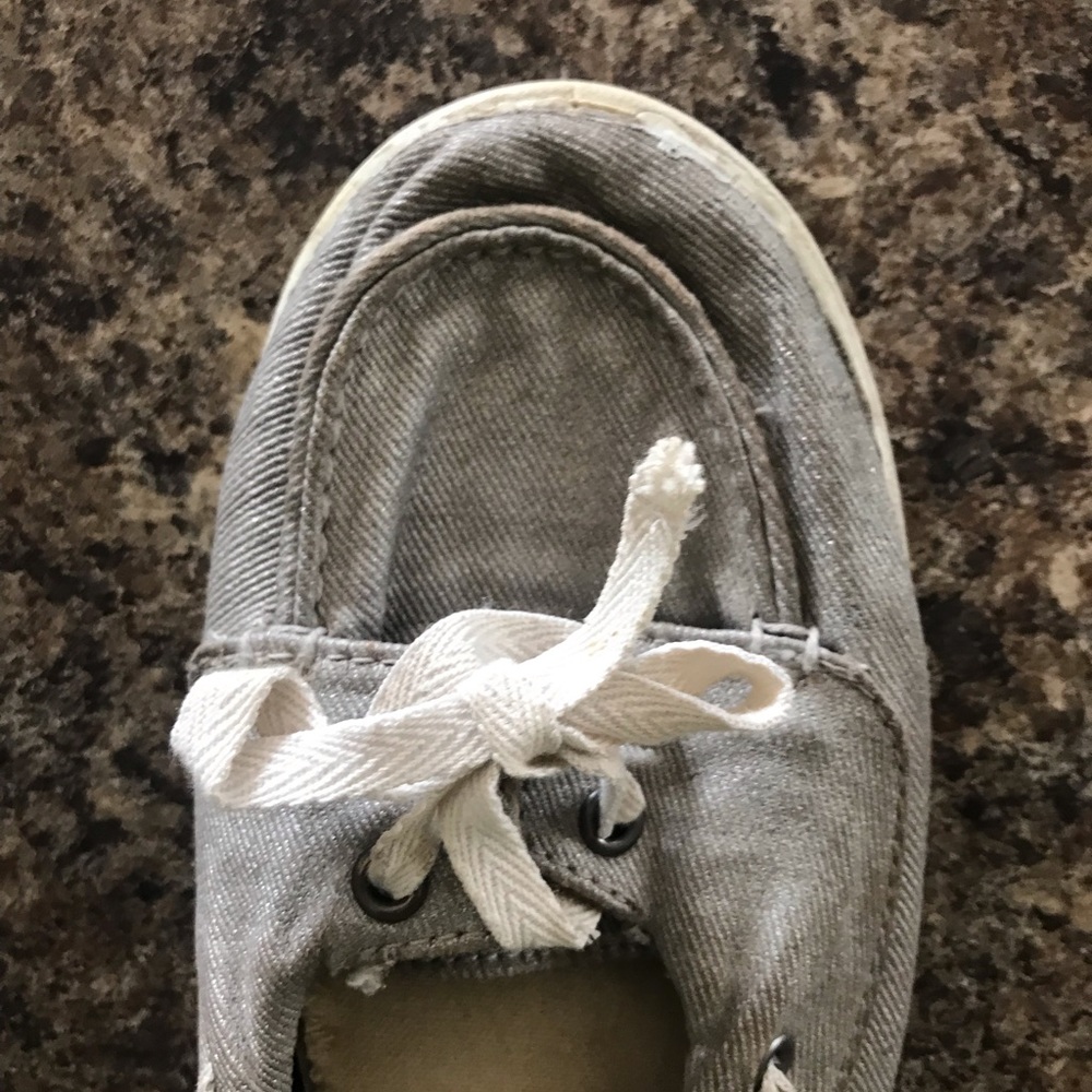 Grey roxy slip on shoes. Size 9